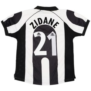 Zidane #21 Retro Juventus Home Jersey 1997/98